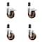 Service Caster 4 Inch 316SS High Temp Glass Filled Nylon 1-5/8 Inch Stem Caster Lck Brake, 2PK SS316TTLEX20S414-GFNSHT-2-S-2-158 - alternate 4